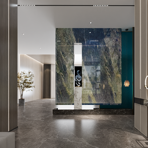 OEM/ODM <span class=keywords><strong>Cloisonne</strong></span> Marmer Lembaran Besar Poles Ramah Lingkungan Tahan Air Awet untuk Lantai Tangga Hotel Vila - Product Image 3