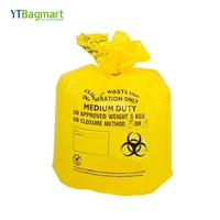 Sac en plastique pour déchets médicaux, sac à déchets biologiques dangereux, utilisé à l'hôpital, sac en plastique jetable médical