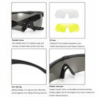 Lunettes de soleil tactiques CS pour le tir en plein air, polarisées, protection UV, anti-sable, lunettes de moto pour le ski, la randonnée et la conduite