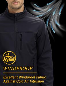 Áo khoác gió nam may đo, áo khoác nỉ nhẹ, áo khoác chống gió, áo khoác làm việc, áo khoác mềm chống nước, áo khoác đi bộ đường dài - Product Image 5