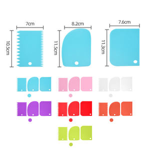 Juego de 3 Espátulas Desechables de Plástico Multicolor para Pastelería, Crema, Masa, Herramienta para Alisar Alimentos de Grado Alimenticio, Marca <span class=keywords><strong>JOHO</strong></span> - Product Image 5