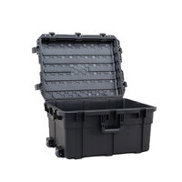 Boîte de rangement robuste en plastique dur étanche IP67, vide, pour chariot, boîte à outils, équipement lourd