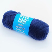 Cheveux en laine brésilienne, fibre synthétique, tressage, teinture chimique