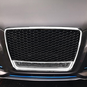 New High Quality PNB Brand ABS Aftermarket Bumper Grille Audi <b>A3</b> 8P.5 2008-2012 | RS3 Style Chrome Black Lower <b>Frame</b> | 3-Month - Product Image 4