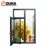 Fenêtre à battant en aluminium OUNA à rupture de pont thermique, double vitrage Low-E, verre trempé insonorisant, certifiée CSA NFRC