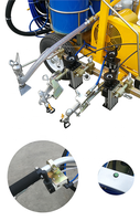 Machine de marquage routier à froid poussée à la main, facile à utiliser et largement utilisée, pour la marquage de lignes routières par pulvérisation à froid