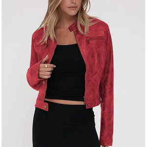 Vestes en cuir pour femmes à bas prix, mode, nouvelle arrivée, vestes en cuir personnalisées en gros - Product Image 1