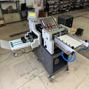 2025 thiết kế mới nhất tự động công nghiệp quảng cáo lớn tờ rơi 1/2 1/4 cuốn sách giấy văn phòng giấy chéo gấp máy - Product Image 4