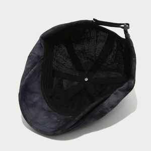 2025 Spring Summer New Fashion Vintage <b>Tie</b> Dyed 8 Panels Newsboy Cap for Women Men Outdoor Casual Dress - Product Image 5