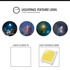 عاكس ضوئي HZ-250X75-12H1-T2-3030 من HONJULED، 12 في 1، لمصباح الشارع، محدب مستوي، مصنوع من مادة البولي كربونات، نفاذية 92%، بيضاوي الشكل 125 - Product Image 5