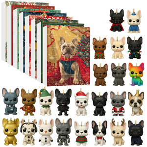 Caja de calendario de Adviento de acrílico de perro personalizado con cajones | Organizador de exhibición de caja de regalo de <span class=keywords><strong>cuenta</strong></span> regresiva de Navidad colgante reutilizable - Product Image 1