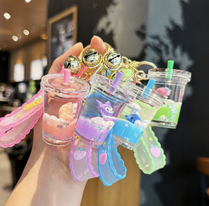 New Cute Acrylic <b>Keyring</b> Key Chain <b>Ring</b> Keychain Plastic Pendant for Book Bag Couple Car Keys Hanging Gifts - Product Image 6