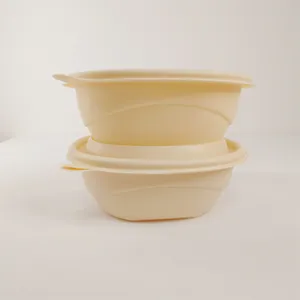 Food Takeaway Packaging Restaurant Different Capacity Stackable Round Bowl Box Disposable Biodegradable Food Container