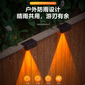 Lámparas Solares para Escalones Xinyao, Lámparas de Pared Impermeables para Exteriores, para Cercas, Barandillas y Escaleras - Product Image 1