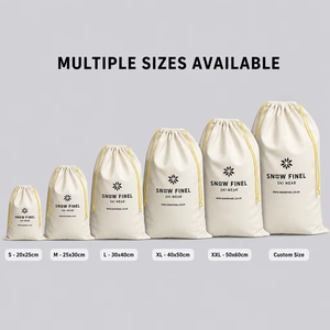 Sac à vêtements en coton et lin avec logo brodé personnalisé, fermeture éclair, pour la protection des vêtements, rangement dans le placard - Product Image 3