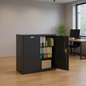 Archivador de Acero Antracita 1000x600x800mm con Cerradura de Llave, Mueble de Almacenamiento para Oficina - Product Image 2