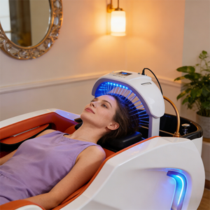 Sillón de Champú Reclinable Automático de Acero Inoxidable, Diseño Moderno, Máquina Eléctrica para el Cuidado del Cuero Cabelludo para Salón de Belleza y Clínica - Product Image 5