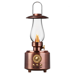 Lampe de table vintage mini haut-parleur sans fil lampe à huile haut-parleur portable pour cuisine bureau chambre bureau café bar accessoires d'extérieur - Product Image 1