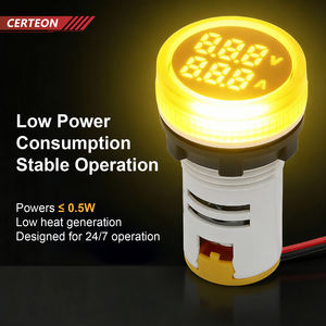 Testador Industrial Automatico AC96-22 com Display LED de 22mm para Medicao de Dupla Tensao e Corrente medidor de painel digital - Product Image 3