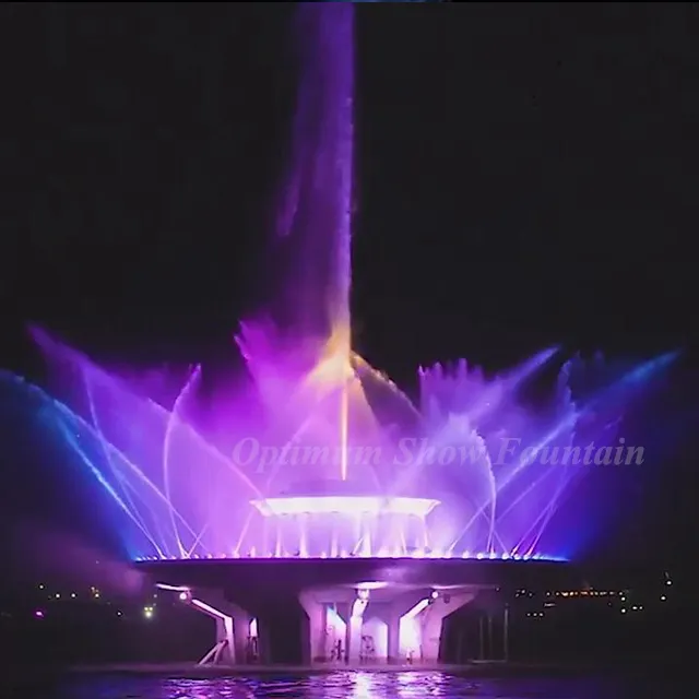 Music Fountains Ancient Changeable Led Multicolored 3D 1D Nozzle Water Dancing Fountain Dancer in the Nile of Egypt