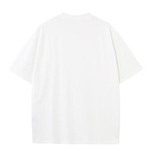 T-shirt blanc en coton pour <span class=keywords><strong>homme</strong></span>, coupe oversize, doux, <span class=keywords><strong>20</strong></span> fils peignés, pur coton, à manches courtes, vente en gros - Product Image 2