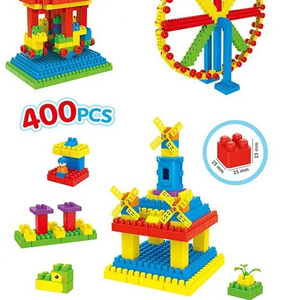 Grands blocs de construction en plastique pour enfants, jouets de bricolage éducatifs pour la maternelle, ensemble de blocs intelligents pour enfants avec sac de rangement - Product Image 2