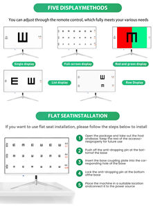 Gráfico de visión LCD oftálmico, gráfico de prueba de pantalla de 21,5 pulgadas, gráfico de prueba ocular óptico K215F, pantalla de optotipo, Monitor de prueba óptica - Product Image 6