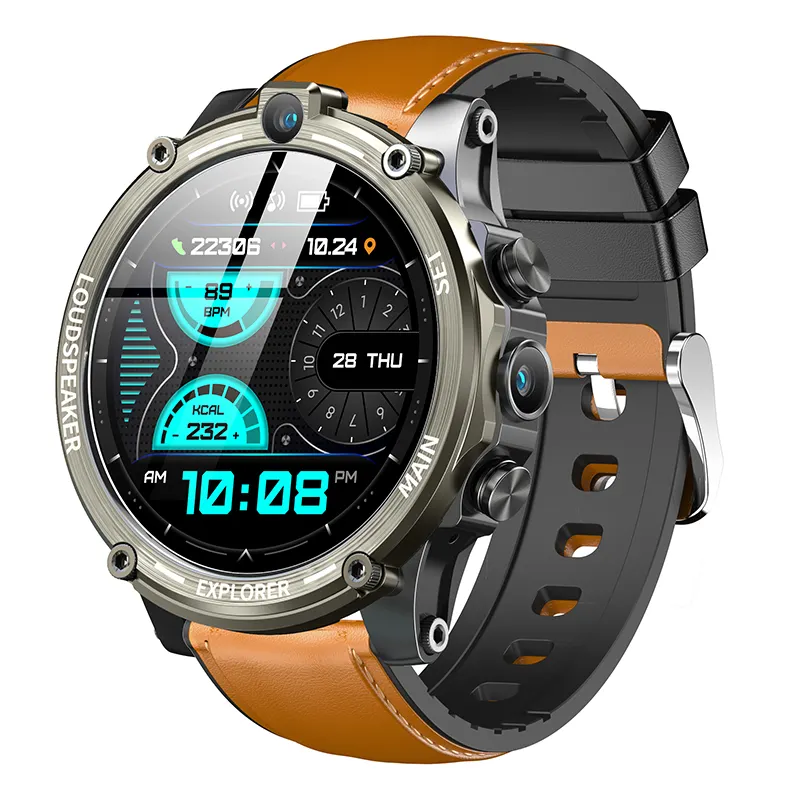 Nieuwe V20 Max Wifi 4G + 128Gb Smartwatch 1 6 Inch Full Touch Screen Simkaart Geheugen Dual Camera Sport Fitness Smart Watch