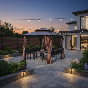 Gazebo <span class=keywords><strong>de</strong></span> patio moderne en gros, abri portable pour l'extérieur, protection solaire, tente <span class=keywords><strong>de</strong></span> <span class=keywords><strong>jardin</strong></span> imperméable pour restaurant, terrasse, projet <span class=keywords><strong>de</strong></span> villa - Product Image 2