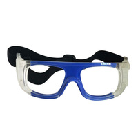 Lunettes de protection de sport multicolores pour le Nouvel An Lunettes de basket-ball et de football anti-collision avec soulagement de la myopie PC rouge