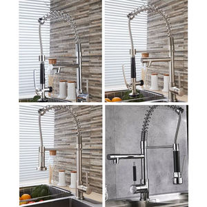 <span class=keywords><strong>Robinet</strong></span> de <span class=keywords><strong>cuisine</strong></span> thermostatique en cuivre à poignée unique, évier à vaisselle coulissant avec pomme de douche rotative, fonction chaude et froide - Product Image 6