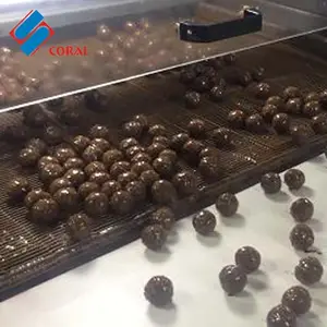 Professional Commercial Chocolate Coating Machine Chocolate Enrobing Machine For Wafer Biscuit