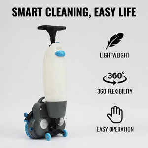 CleanHorse K3 Lavasciuga Pavimenti Professionale Compatta a Spinta Manuale con Doppia Spazzola per Ristoranti e Hotel - Product Image 3