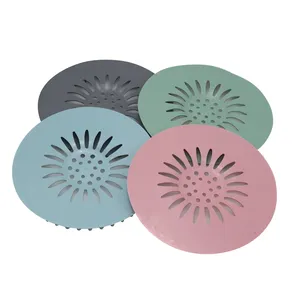 Personalizzazione di fabbrica bagno vasca da bagno cucina Hair Catcher tappo per capelli in Silicone coperture per scarichi doccia