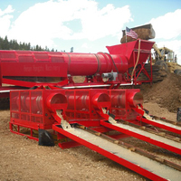 Mesin Penyaring Emas Mobile Rotary Drum Trommel Trommel Screening Drum Screen