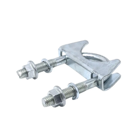 Collier de serrage métrique pour tuyau d'échappement en acier au carbone galvanisé, compatible OEM, pour fixation droite