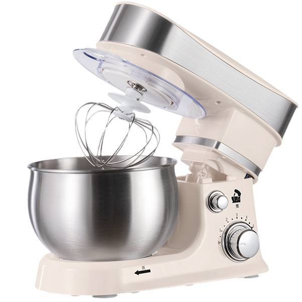 Food Processor Making Pizza Dough In Kitchenaid Mixer Stand Mixer - Main Image