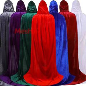 Capa de Terciopelo con Capucha MS para Adultos y Niños, Perfecta para Halloween, Cosplay, Disfraces de Vampiro y Fiestas Temáticas - Product Image 1
