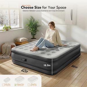 Inflatable <b>Mattress</b> with Pump Rest Outdoor Indoor Folding <b>Mattress</b> for Camping Air Bed Inflatable <b>Mattress</b> - Product Image 2