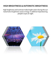 Pantalla LED para Interiores y Exteriores Personalizada, Panel de Visualización con Marco Ultrafino, Pantalla Publicitaria LED para Eventos, para Negocios