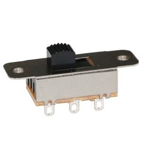 Interruptor Deslizante DP3T, Miniinterruptor Deslizante Tipo DIP Vertical con 6 Terminales y 2 Orificios de Tornillo, Clasificación AC 250V 3A/AC <span class=keywords><strong>125</strong></span> 6A, 1 Unidad, 2 Unidades - Product Image 1