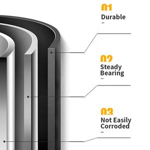 Poste Delimitador de Tráfico para Construcción, Seguridad Vial, Tubo de Acero Plástico Flexible, Poste de Señalización de Goma con <span class=keywords><strong>Base</strong></span> Rellenable - Product Image 3