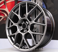 Velg Alloy Perak Abu-abu Tempa Khusus Kompleks 5x112/114.3/108/100/120 Multi Spoke 18 19 20 21 Inch untuk Sedan Sport Eropa