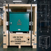 Armoire de synchronisation automatique de haute qualité pour générateur diesel, 380V 400V, 10ms, pour applications pétrolières et gazières, IP54, hybride