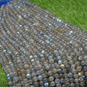 Joyería HUIYING, Cuentas Sueltas Naturales de Grado 7A, Forma de Bola, Pulidas, Semiterminadas, <span class=keywords><strong>para</strong></span> DIY, <span class=keywords><strong>Pulseras</strong></span> de Cuentas - Product Image 4