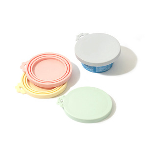 Silicone Pet Food Can Lid 8.3cm Three <b>Ring</b> Seal For <b>Cat</b> Dog Canned Food Storage - Product Image 3