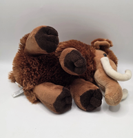 Peluche personnalisée en gros, motif animal, mouton brun, super douce, en coton PP brodé