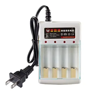 Adaptador de CA y CC para cargador de batería, con enchufe estadounidense, 4 ranuras, 220-240V, para recarga, AA, AAA, NI-MH, celdas ni-cd, pantalla LED