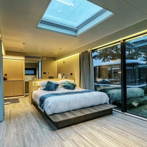 Modern prefabrik havacılık alüminyum levha Villa hafif çelik yapı mobil ev modüler montaj çelik yapı Houseboat - Product Image 6