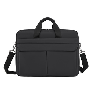 Maletín para portátil de hombro de tela impermeable con revestimiento, bolso de mano de gran capacidad para negocios, el bolso para portátil de moda más popular para hombres - Product Image 1